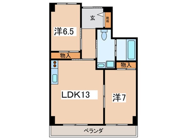 パノラマハイツ第２の物件間取画像